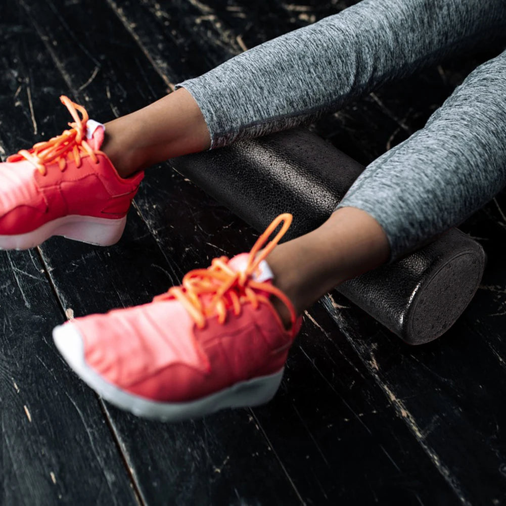 Foam Shaft EPP Solid Yoga Pole Fitness Muscle Relaxation Roller Massage Stick Glossy Black Roller Yoga Block 30/45cm