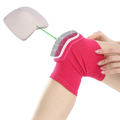 1Pair Knee Pads Fitness Dance Training Knee Protector Elastic Thickened Sponge Women Knee Brace Support For Arthritis Relief