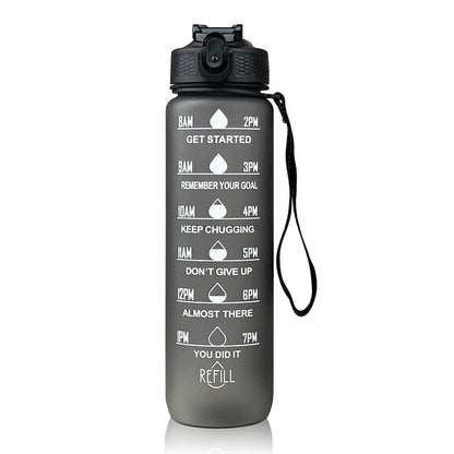 Water Bottle Motivational Sport Water Bottle Leakproof Drinking Bottles Outdoor Travel Gym Fitness Jugs For Kitchen