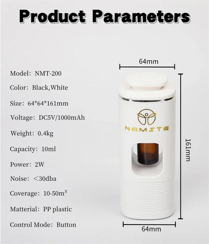 NAMSTE Car Aroma Diffuser Smart  Car Fragrance Spray Cars Odor Eliminator Air Fresheners car Aromatherapy Diffuser Essential Oil