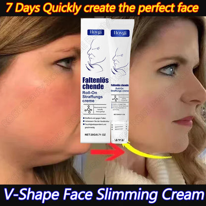 Roller Massager V-Shape Firming Face-lift Slimming Cream Removal Masseter Muscle Double Chin Face Fat Burning Anti-aging Product