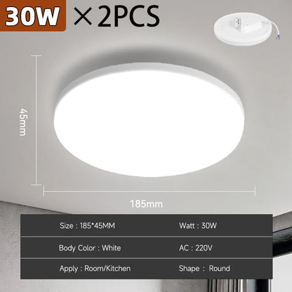 LED Ceiling Lamps Modern Ceil Light 18/30/40/72W Led 220V Ceiling Lights Round Living Room Bedroom Indoor Kitchen Lighting Lamp