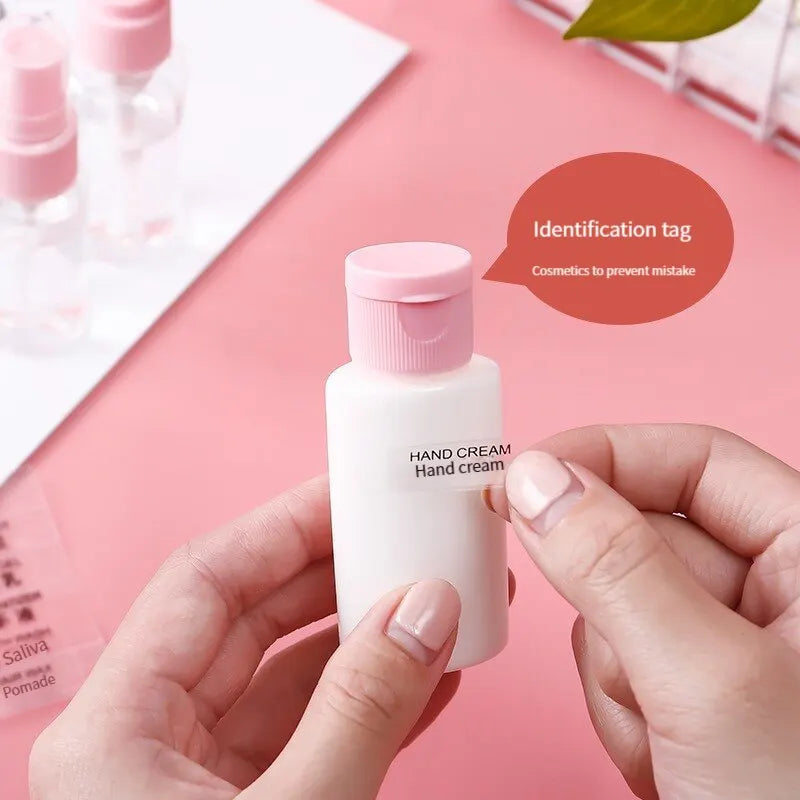 9 PCS Travel Dispensing Bottles Spray Bottles Lotion Bottles Cosmetic Bottles PET Plastic Bottles Seals Portable and Leak-proof