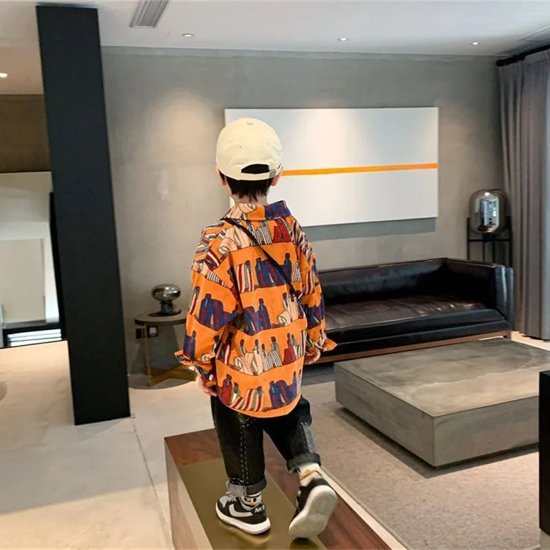 Boys Baby's Kids Blouse Coat Jacket Outwear Cotton 2024 Sweet Spring Autumn Shirts Outwear High Quality Children's Clothing