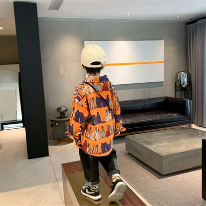 Boys Baby's Kids Blouse Coat Jacket Outwear Cotton 2024 Sweet Spring Autumn Shirts Outwear High Quality Children's Clothing