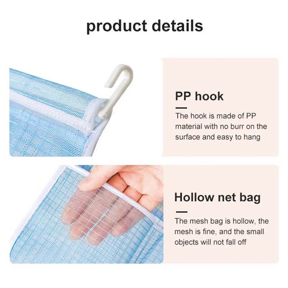 Convenient Hanging Compartment Classification Freezer Household Refrigerator Storage Bag Mesh Bag Fridge Organizer