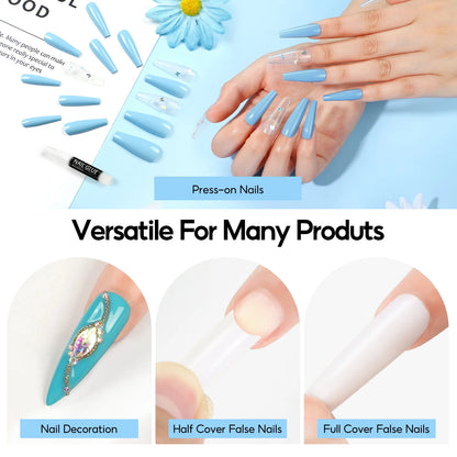 1/3/5/10/15/20pcs Fast-dry Nail Glue Professional Nail Tip Bond Glue 2g/3g/10g for False Nail Tips Long Lasting Glue Nail Tools