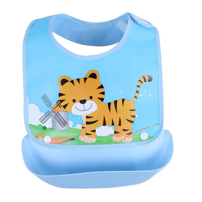 Baby Bib Imitation Silicone Waterproof Rice Pocket Food Eat Dinner Clothing Feeding After Meals Bavoir Tablier Слюнявчики