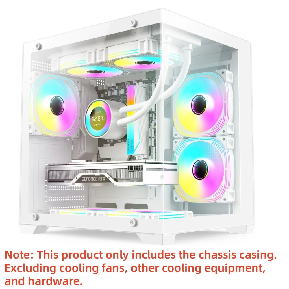 MANMU Hot Selling Gaming Computer MATX Cases pc Tempered Glass Case pc Computer Gaming Matx Computer Case