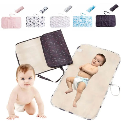 Soft Foldable Baby Changing Mat Portable Waterproof Diaper Changing Pad Durable Compact Newborn Diaper Changer Travel
