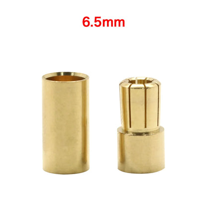 20pcs/lot 2.0mm 3.0mm 3.5mm 4.0mm 5.5mm 6.0mm 8.0MM Gold Bullet Banana Connector plug for ESC Lipo RC battery Plugs (10 pair)