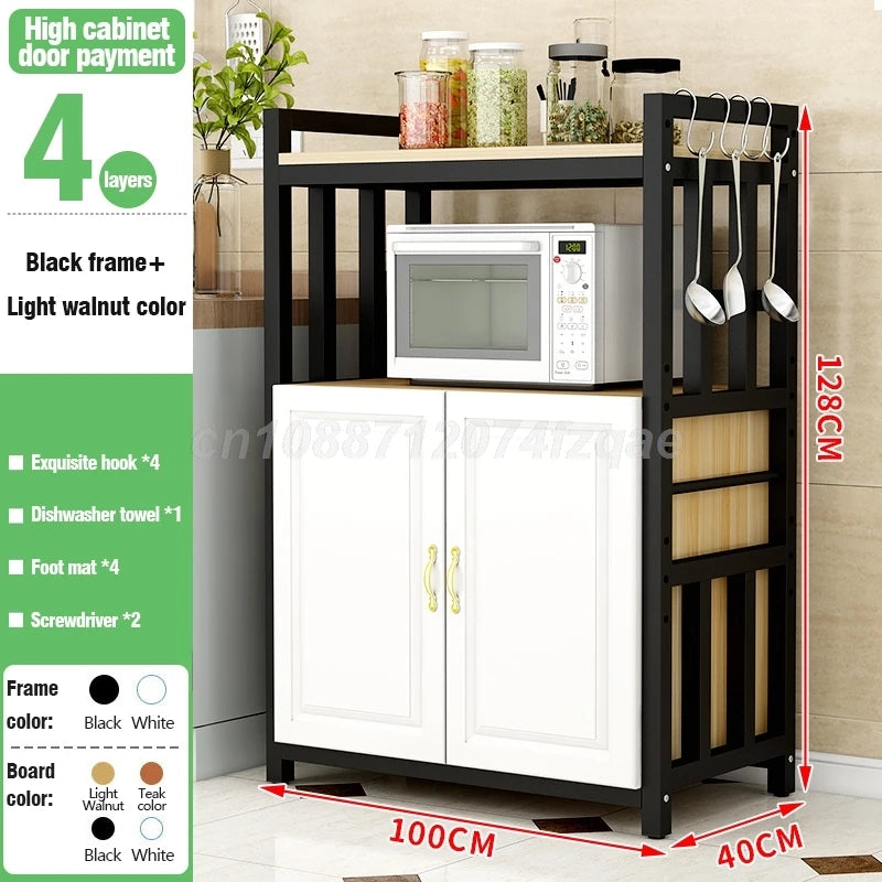Kitchen  Islands Shelf  Storage Rack Home Organizer Cabinet Furniture With Non-slip Feet For Kitchens Complete Cabinets