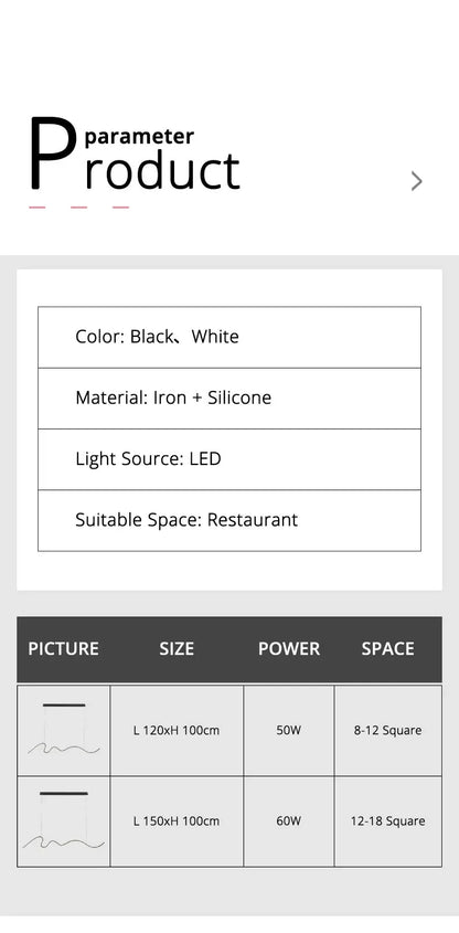 Dining Room Lamp Chandelier Light Luxury Lamps Modern Minimalist Dining Room Dining Table Bar Nordic Minimalist Strip 2025 New