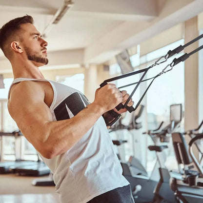 Resistance Bands Pull Handles Set Foam Door Anchor Fitness Equipment Muscle Training Weight Exercise Workout Gym Accessories