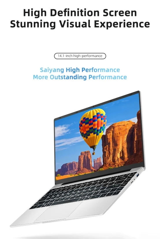 NEW 14.1'' Slim Office Laptop  Windows 11 Intel i7-7500U 12GB RAM 512GB 1TB SSD Intel N3700 1920*1080 Office Study Computer PC