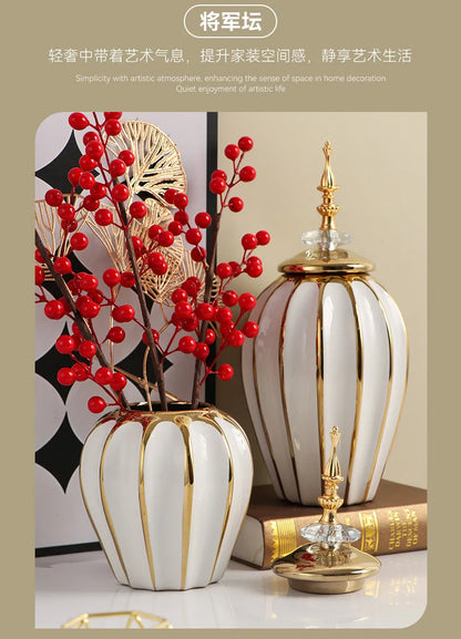 General's Universal Jars Storage Jar Light Luxury Ceramic Vase Craft Ornaments Middle Eastern Home Decor and Decor Items Bottles