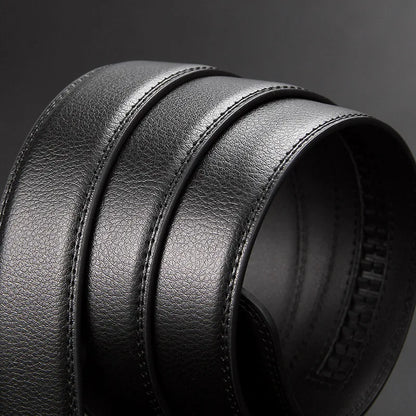 Airplane buckle belt, high-quality men's automatic belt, business belt, ratchet belt, men's belt