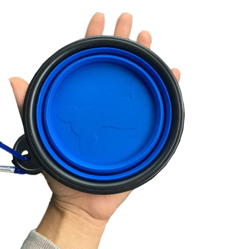Portable Silicone Pet Feeder Collapsible Car Carry Pet Bowls Food Water Feeding Dog Cat Outdoor Travel food Bowls Container