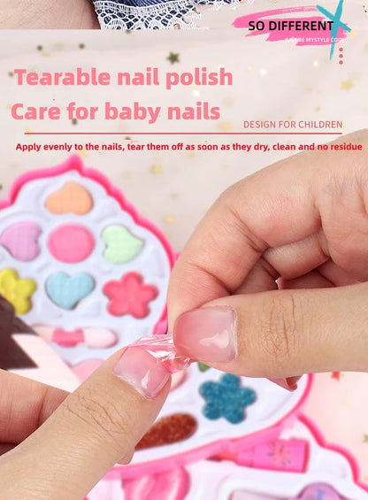 Girl Ice Cream Cosmetics Princess Cosmetics Box Ice Cream Box Lipstick Children's Toys Children's Games Baby Cosmetics Set