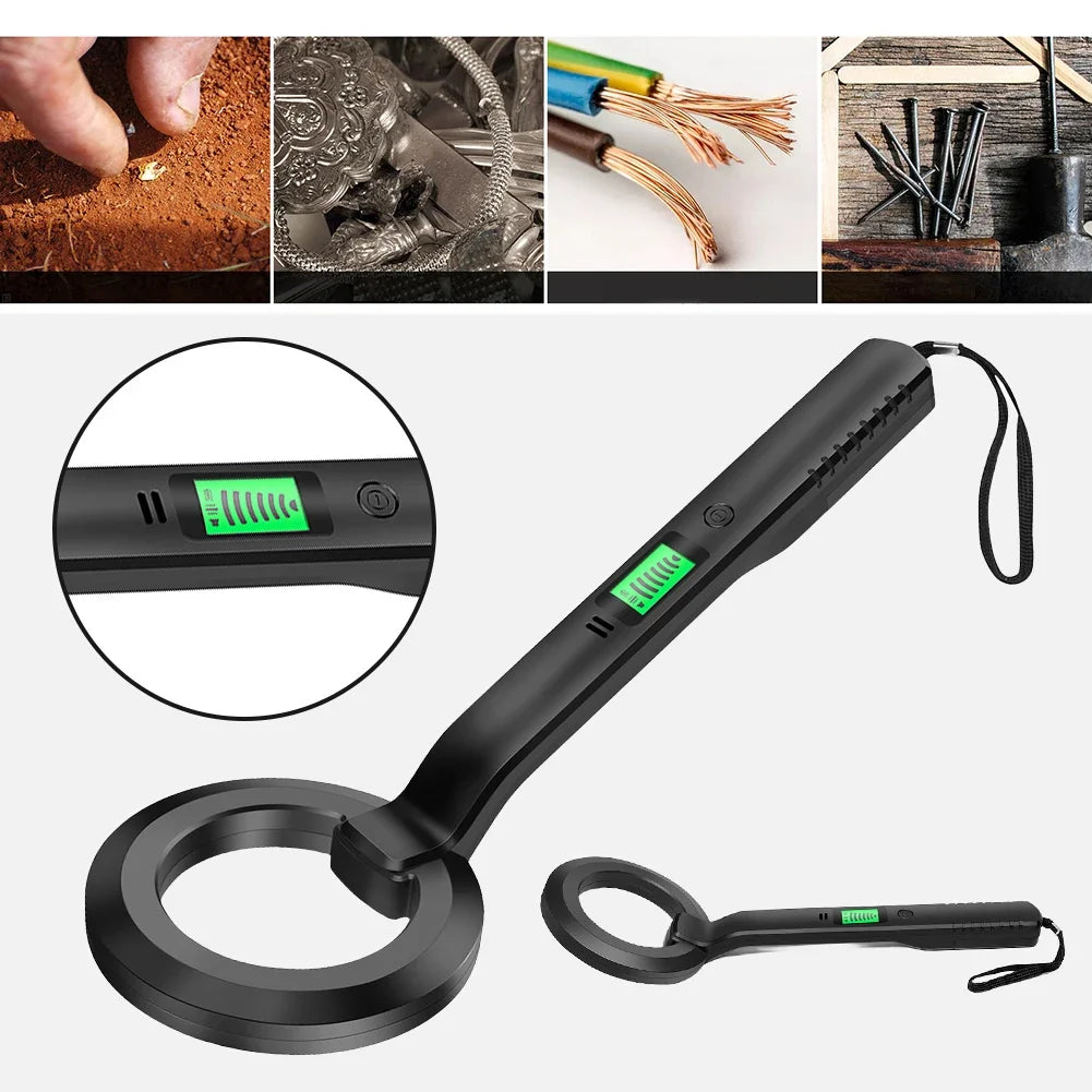 Metal Detector Gold Silver Detector Gold Search Treasure Getector Gold Finder 360 Degree Handheld Alarm Coil Metal Detect Tool