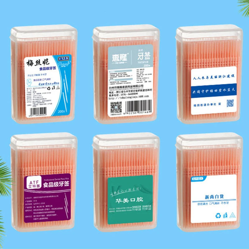 200Pcs Dental Floss Water Pick Dental Dentistry Beauty Health Dental Products Tooth Pick Interdental Brushes Dental Supplies