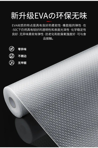 Reusable Anti-slip Mat Drawer Shelf Liner Cabinets Mat Kitchen Organizer Pad on the Table Refrigerator Dishes Protective Drawers