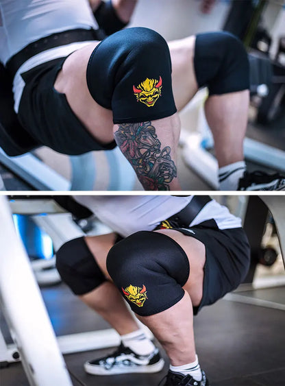 1 Pair Fitness Powerlifting Knee Pads Squat Support Weightlifting Knee Sleeve Strength Lifting Pads Gym Training Knee Covers