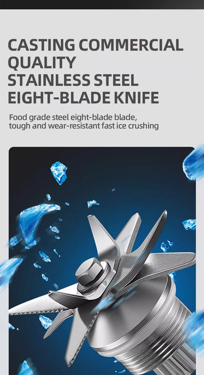 500W Heavy Duty Commercial Blender Stationary Mixer Ice Smoothies Appliances for Kitchen Professional High Power Food Processor