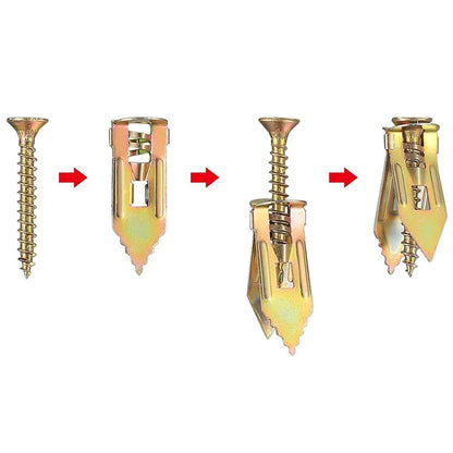 20set NEW Hammer driver Anchor with screw hollow wall plug nail-in drywall Gypsum Plasterboard Fixing expansion anchor bolt