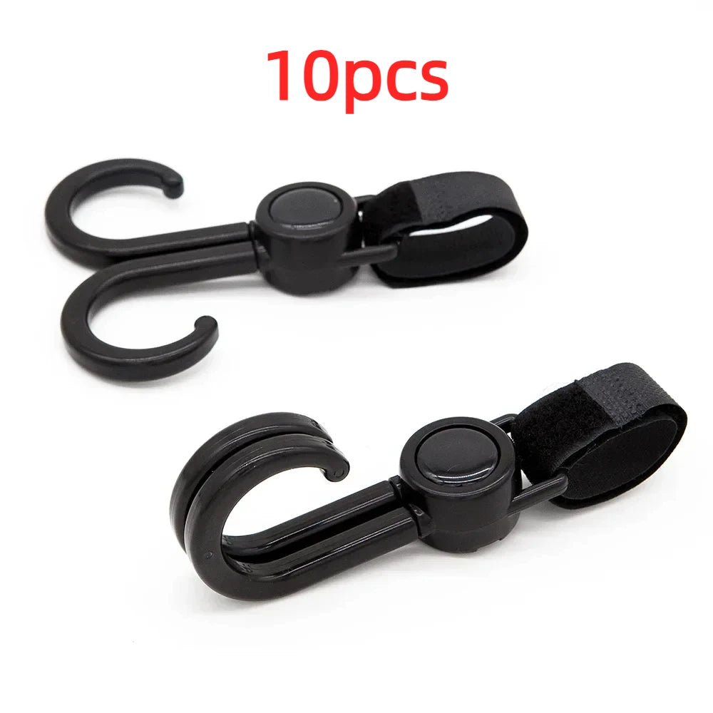 Hooks for Stroller Car Shopping Cart Hooks Baby Stroller Accessories Rotate 360 Degree Hook Pram Organizer Bag Hanger