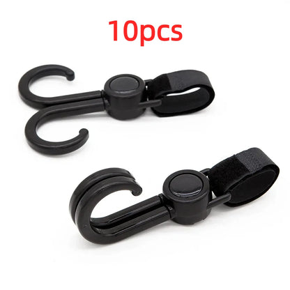 Hooks for Stroller Car Shopping Cart Hooks Baby Stroller Accessories Rotate 360 Degree Hook Pram Organizer Bag Hanger