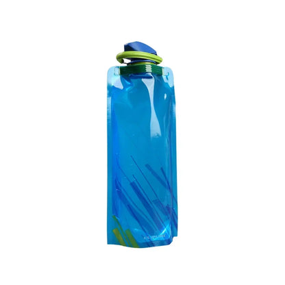 700ml Portable Water Bag Foldable Sports Water Bottle for Hiking Camping Outdoor Activities Reusable Soft Hydration Bladder