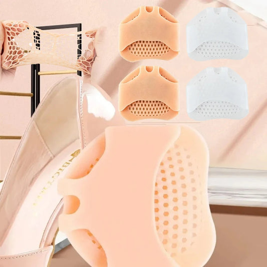Silicone Forefoot Pads for Women High Heel Pain Relieve Inserts Breathable Foot Care Pads Half Shoe Insole Cushion Accessories