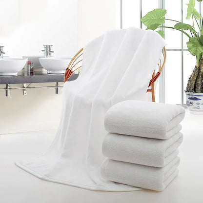 White oversized bath towel Super absorbent thick cotton bath towel Family Bath Hotel Adult bath towel Spa bath towel Beach towel