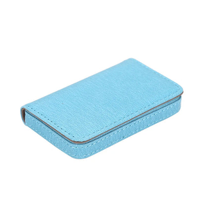 Solid Color PU Leather Business Card Holder Name Card Holder Card Book Large Capacity Card Package Card Holder Card Organizers