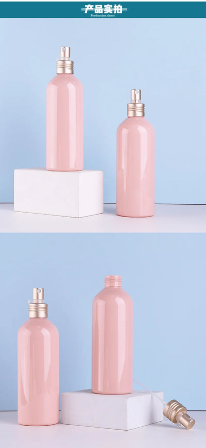 Spray Bottle 260ml PET Empty Bottle Pink Plastic Container Fine Mist Disinfection Atomizer Refillable Travel Essentials