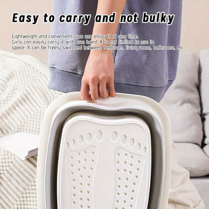 Footbath Massage Bucket Spa Foot Bath Bucket Household Soaking Bucket Folding Basin Sauna Bathtub Pedicure Foldable Bath Bathtub