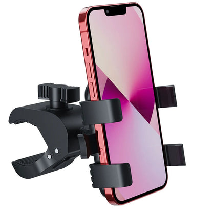 Universal Mobile Phone Clamp for Stroller Phone Holder, Shopping Cart Phone Holder, Golf Cart Phone Holder, Bike Phone Mount