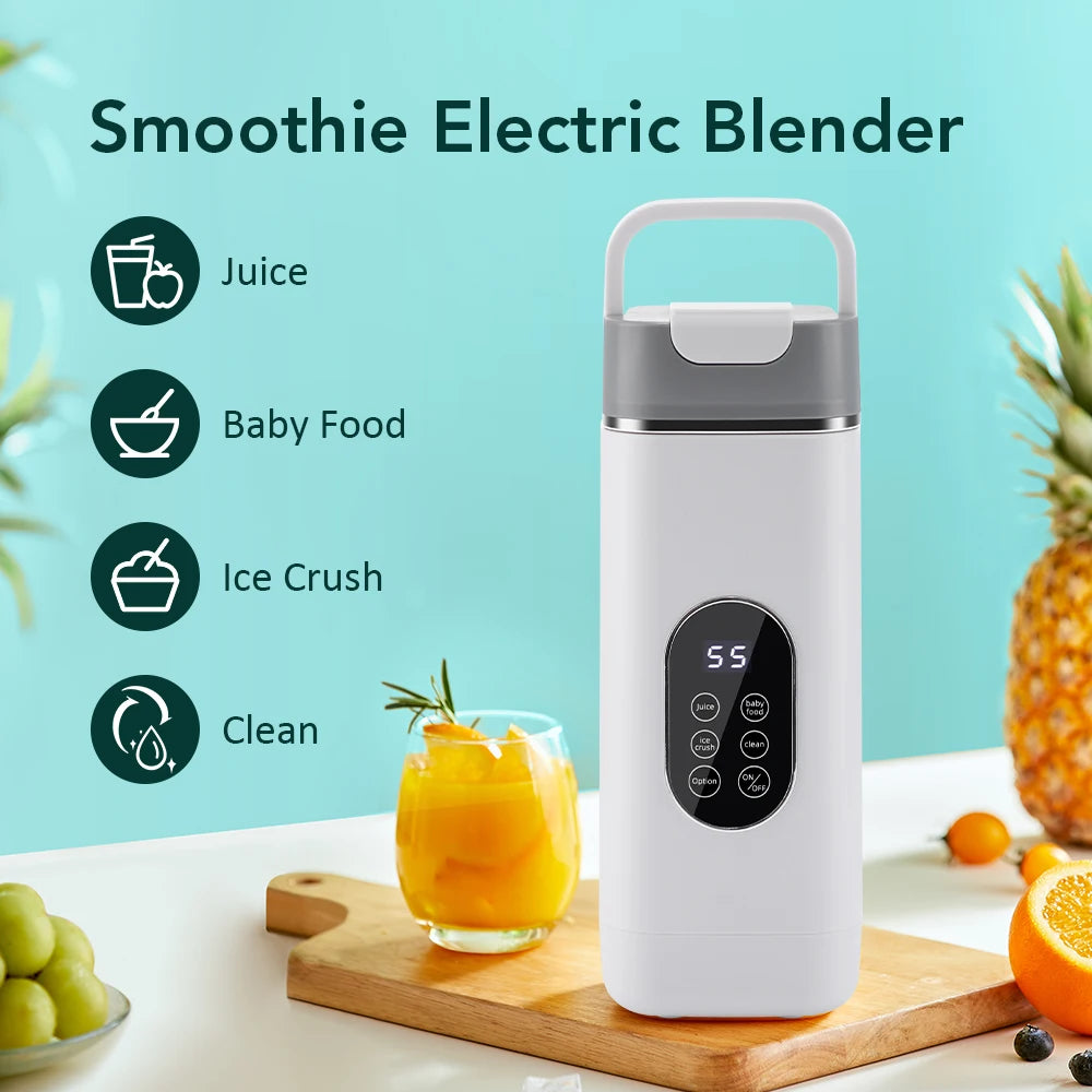 Portable Juicer Mini Electric Blender Multifunction Juice Maker Machine Fruit Mixers Extractors Smoothies Mixer 12 Blades