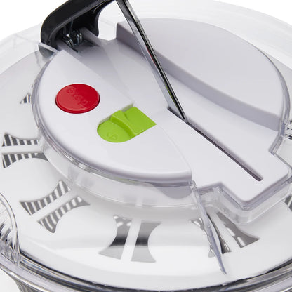 【Lifeideas】5L Salad Spinner Large Salad Sowl With Lid One-handed Easy Press Salad Spinner Washer Dryer Drainer Mixer
