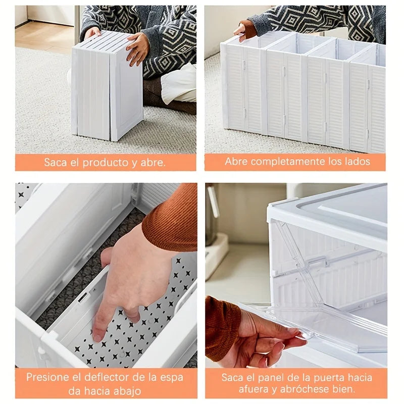 3-layer Transparent Shoes Box Thickened Foldable Sneaker Shoe Organizers Stackable Dustproof High-top Cabinet Shoe Rack Shelf