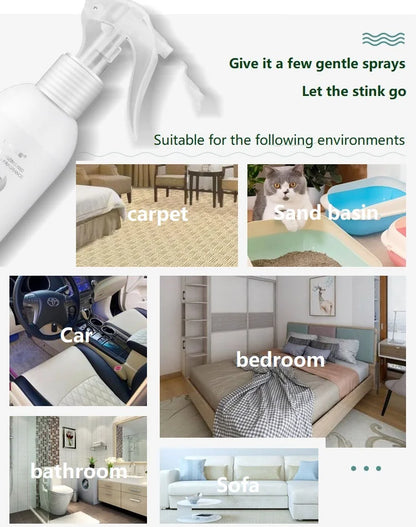 Natural Scented Pet Spray, Fresh Dog, Cat Body Perfume, Scent Deodorant, Remove Odor, Deodorant, Safety, 500ml