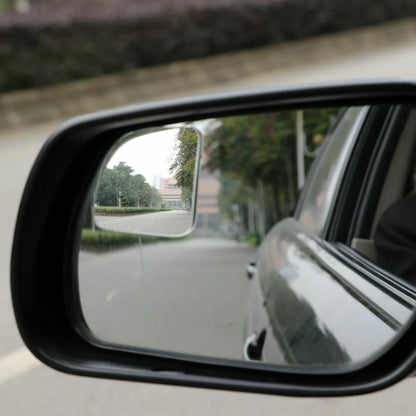 2pcs Car Blind Spot Mirror Frameless Auxiliary Rearview Mirror Auto Motorcycle Universal Wide Angle Adjustable Small Mirrors