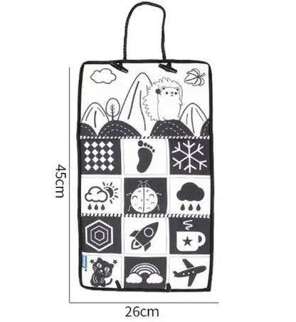 Black White View Back Seat Mirror Baby Car Mirror Safety Seat Headrest Rearview Mirror Baby Facing Rear Ward Car Kids Monitor