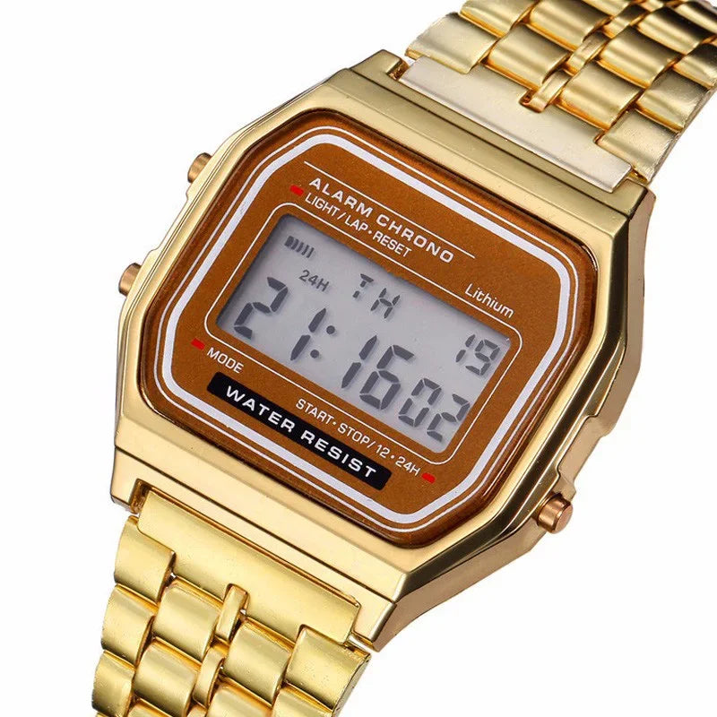 2025 Digital Watches for Men Sports Waterproof Bracelet Clock Gold Electronice LED Wristwatch Women Casucal Montre Homme Relogio