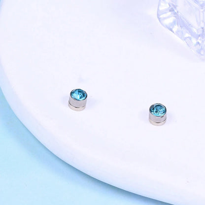 1Pair Stainless Steel Fake Ear Ring Studs CZ Dia 3-5mm Faux Non Pierced Ear Ring Ear Cuff For Women Men No Piercing Body Jewelry