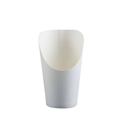 50pcs Popcorn Boxes Disposable Kraft Paper Slant Cup Water Proof Thickened French Fries Cup Oil-proof Snack Cups Sundae