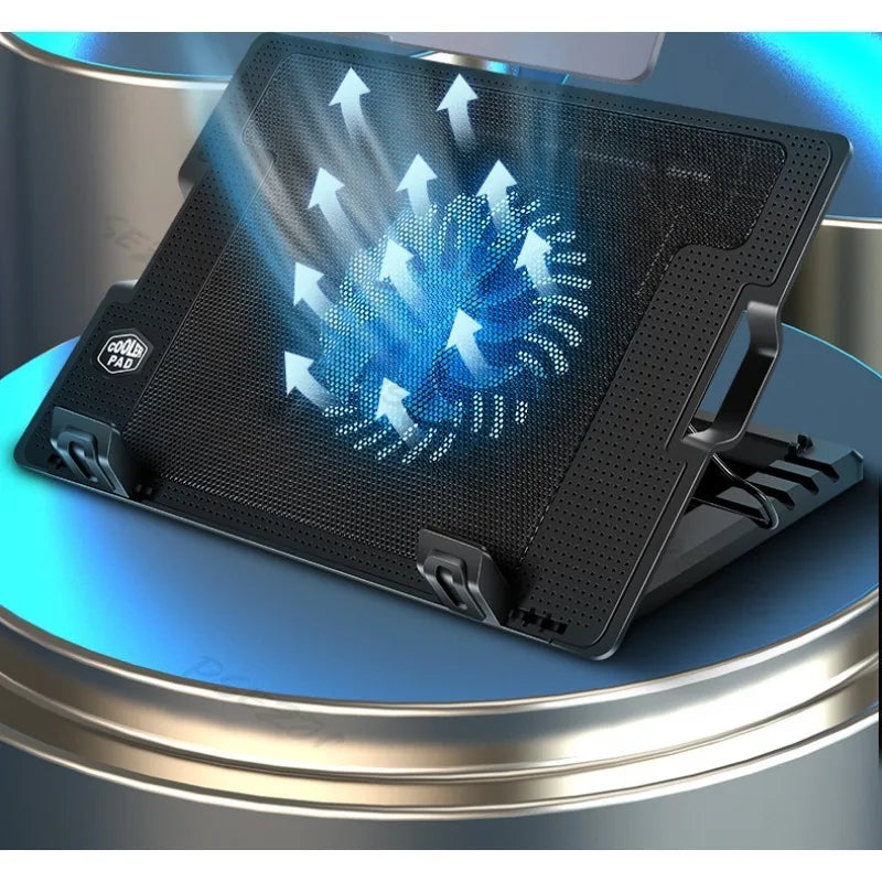Laptop Cooling Base Is Suitable for 10 Inch/17 Inch Notebook Coolers with Adjustable Lifting and Strong Wind Power