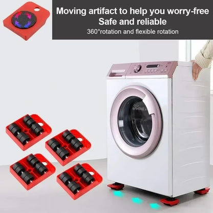 Heavy Furniture Mover Roller Shifter Lifter Wheels Mover Easy Moving Slider Tool Bar Hand Tools