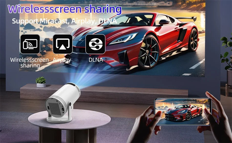 2025 Hot New Projector 4K Bluetooth 5.0 Dual Wifi6 260ANSI All Winner Support 1080P 1280*720P Mini Home Cinema Outdoor Projetors